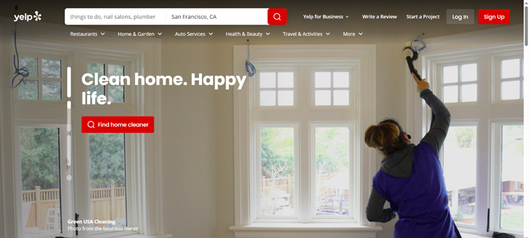 Yelp business directory