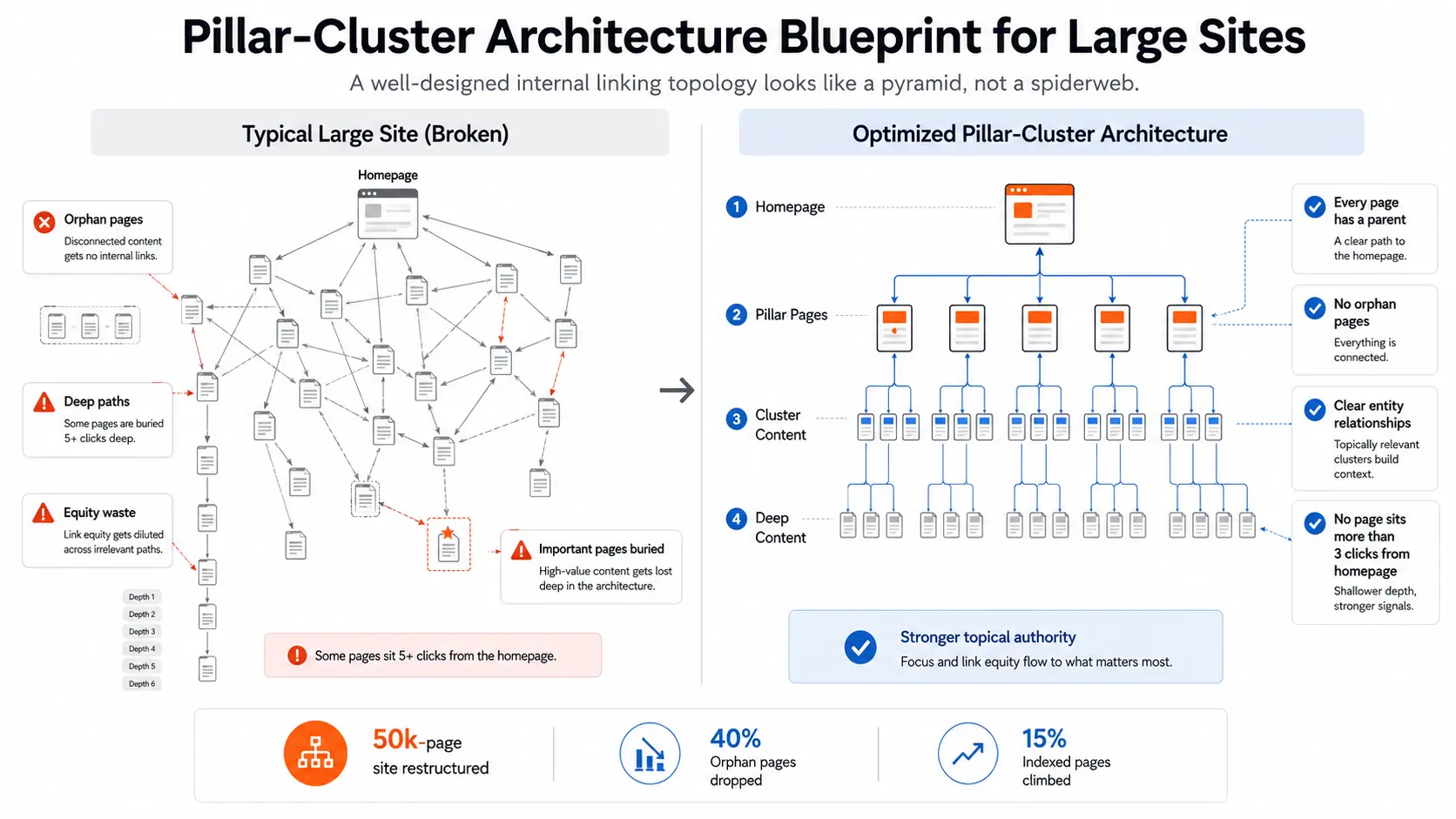 Optimized Pillar-Cluster Architecture